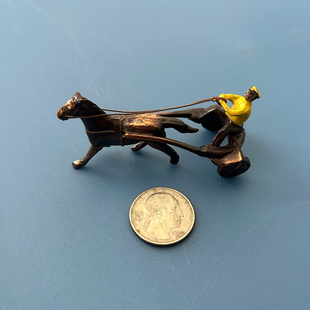 Vintage Horse and Carriage Figurine